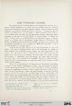 2: Zur Tübinger Bronze, [1]