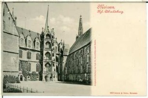 Meißen. Albrechtsburg mit Großem Wendelstein
