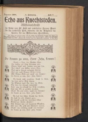 Dezember 1908. Heft 3