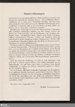Staatsverfassungen