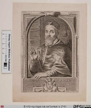 Bildnis Papst Urban VIII. (Maffeo Barberini) (reg. 6. 8. 1623 - 29. 7. 1644)
