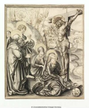 Christus am Kreuz mit Johannes und den heiligen Frauen
