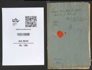 Antrag des Propstes Miesen zu Andernach auf Wiedereinsetzung in die Propsteigüter von Malmedy zu Andernach