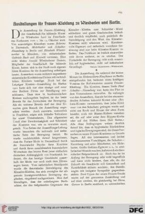 Ausstellungen für Frauen-Kleidung zu Berlin