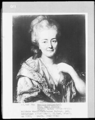 Bildnis der Marie Madeleine Dufour, geb. Sèchehaye