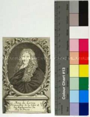Porträt des Isaac de Larrey französischer Historiker, brandenburgischer Legationsrat und Resident in London