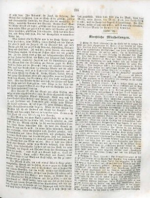 235-236 Kirchliche Mittheilungen
