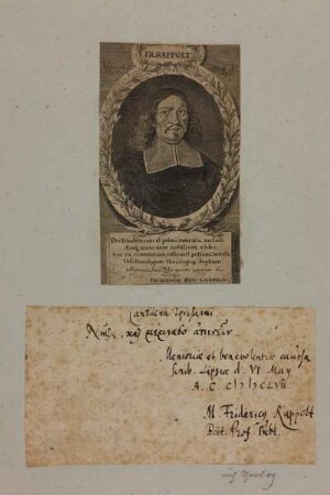 Bildnis des Fr. Rappolt