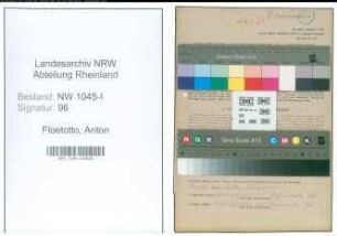 Entnazifizierung Anton Floetotto , geb. 20.11.1904 (Dreher)