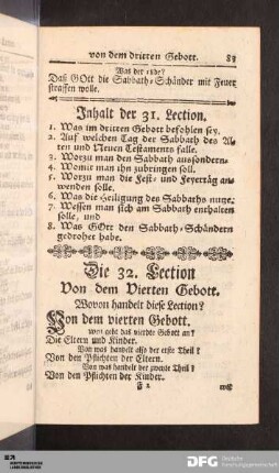 Die 32. Lection Von dem Vierten Gebott.