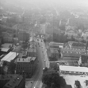 Werdauer Straße in Zwickau-Mitte : Blickrichtung Westen