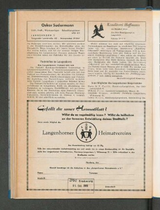 Neue Mitglieder des Langenhorner Bürgervereins