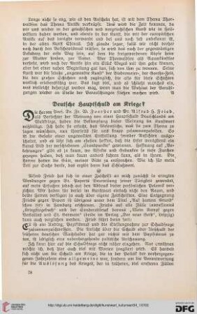 34: Deutsche Hauptschuld am Kriege?