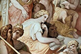 Die Hochzeit von Amor und Psyche im Olymp