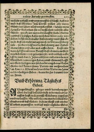 Umb Erhörung Tägliches Gebets.