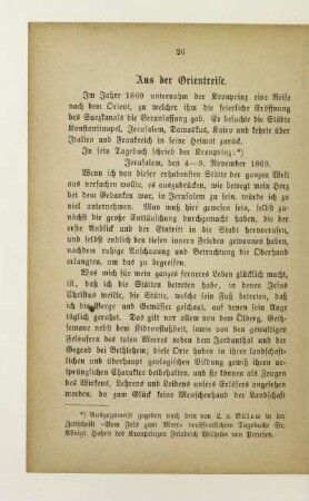 Aus der Orientreise
