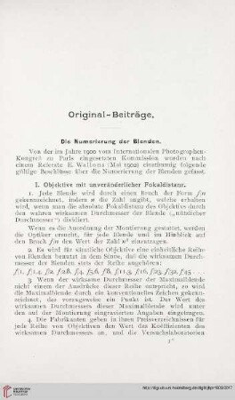 17: Die Numerierung der Blenden