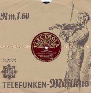 Platte mit Tanzmusik