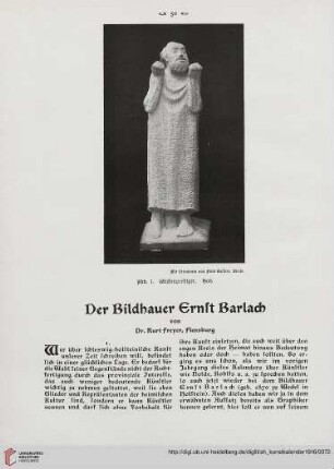 Der Bildhauer Ernst Barlach