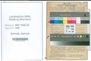 Entnazifizierung Heinrich Schmidt , geb. 26.01.1887 (Beamter)
