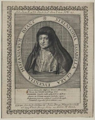 Bildnis der Issabella Clara Evgentia Hispaniarvm Infans