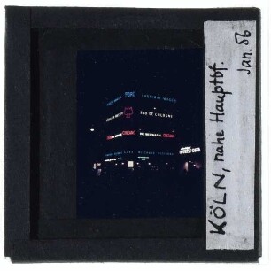 Köln, Hauptbahnhof : Nachtaufnahme