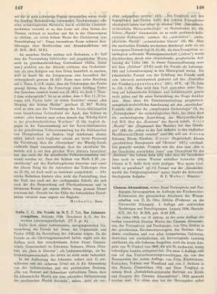 147-148 [Rezension] Das Johannesevangelium