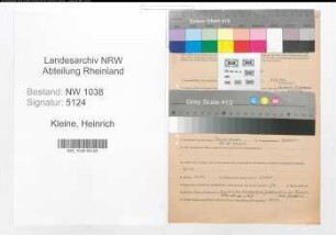 Entnazifizierung Heinrich Kleine , geb. 23.09.1912 (Friseur)