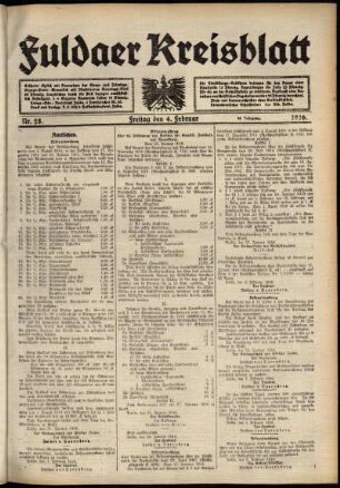 Ausgabe vom Freitag, den 04. Februar 1916.