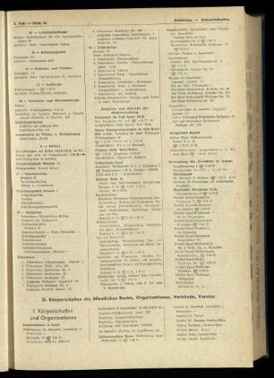 Körperschaften des öffentlichen Rechts, Organisationen, Verbände, Vereine