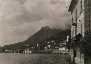 Gargnano am Gardasee. Italien. Blick auf den Montecastello