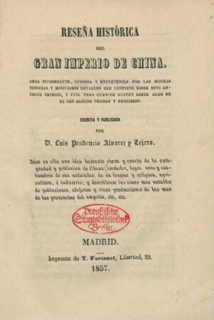 Reseña histórica del gran imperio de China