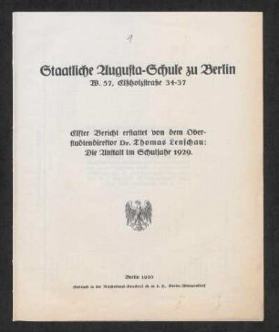 1929/30: Bericht ... - 1929/30