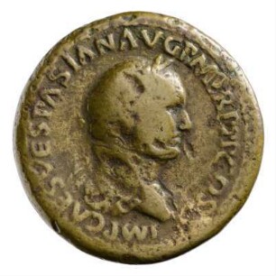 Münze, Sesterz, 75 n. Chr.