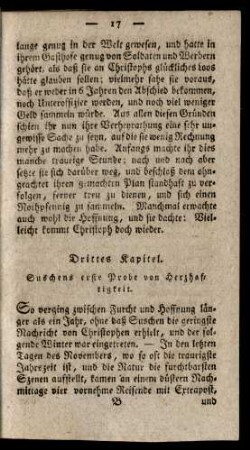 Drittes Kapitel. Suschens erste Probe von Herzhaftigkeit.