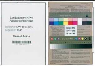 Entnazifizierung Maria Renard , geb. 25.03.1898 ()
