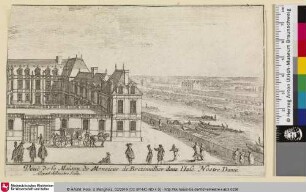 Veuë de la Maison de Monsieur de Bretonuillier dans l'Isle Nostre Dame