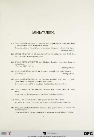 Miniaturen (Nr. 107-203)