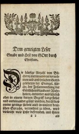 Dem geneigten Leser ...