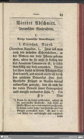 Vierter Abschnitt. Vermischte Nachrichten