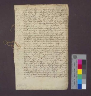 Kaufbrief des Altbürgermeisters Rösch zu Endingen für die Stadt Endingen über seinen Meierhof zu Wyhl.