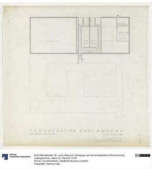 St. Louis, Missouri, Synagoge und Gemeindezentrum B'nai Amoona, Untergeschoss