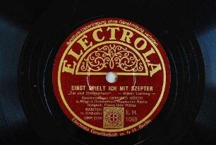 Einst spielt ich mit Szepter : "Zar und Zimmermann" / Albert Lortzing
