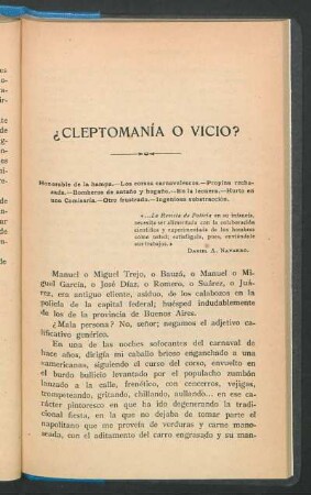 ¿Cleptomanía o vicio?