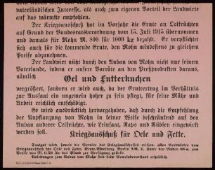 Empfehlung zur Anpflanzung von Mohn