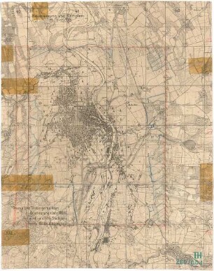 Fischer, Theodor; Kempten / Allgäu (Bayern); Generalbaulinienplan - Stadtplan