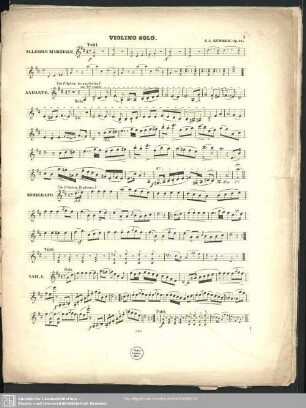 Violino solo.