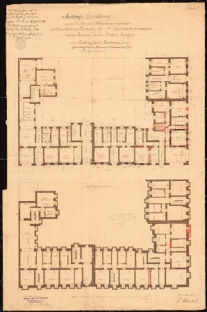 Arbeiterwohnhäuser, Berlin-Friedrichshain: Grundriss KG, EG, 1:100