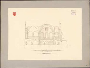 Michaeliskirche, Bremen: Längsschnitt 1:100