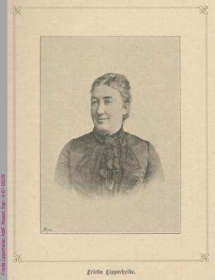 Porträt von Frieda Lipperheide